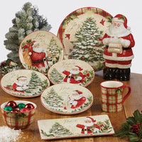 Conjunto de Louça Casa do Natal com 16 Peças, Serviço para 4 Pessoas